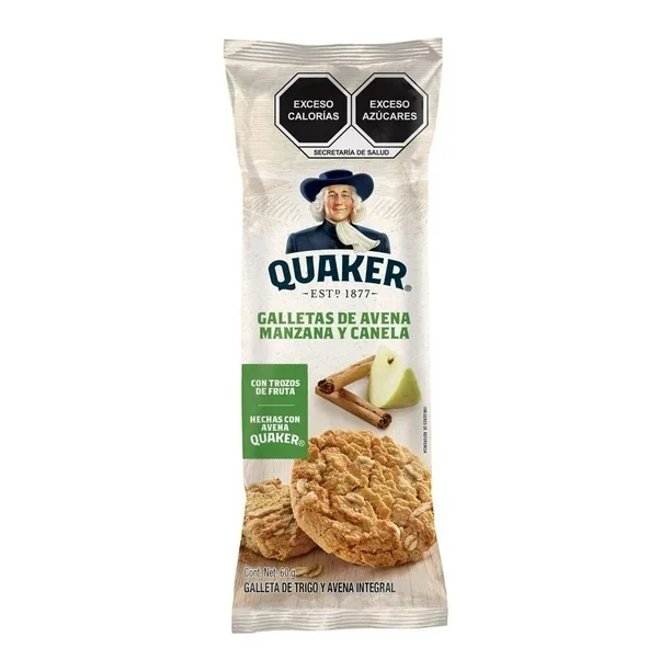 galleta avena manzana canela quaker