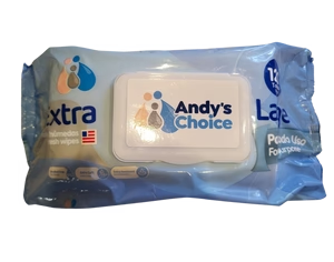 TOALLAS HUMEDAS ANDYS CHOICE 120 UNIDADES