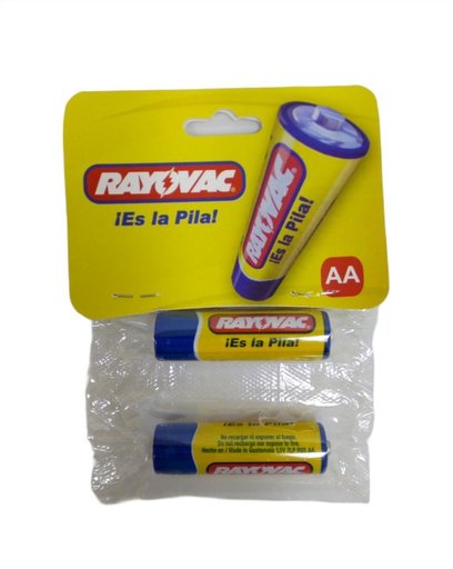 BATERIA AA AMARILLA RAYOBAC EL PAR