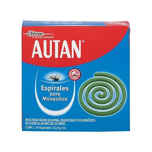 AUTAN ESPIRALES VERDES CAJA DE 5 ESPIRALES DOBLES