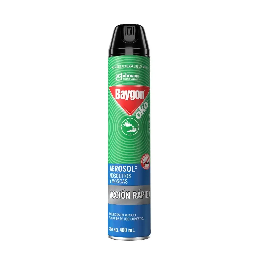 BAYGON AEROSOL VOLADORES, 400 ML