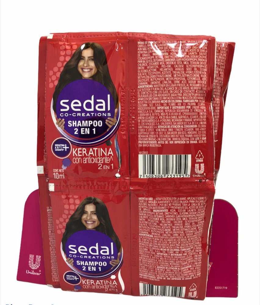 Sedal keratina 2 en1 rojo 9ml