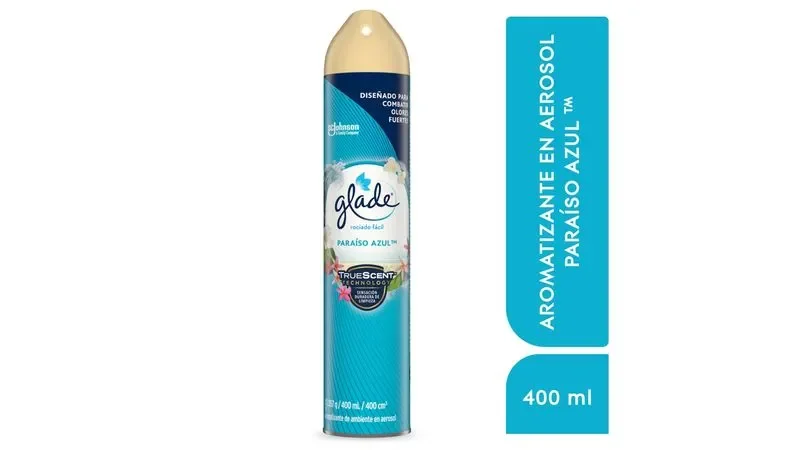 glade aerosol paraiso azul 400ml