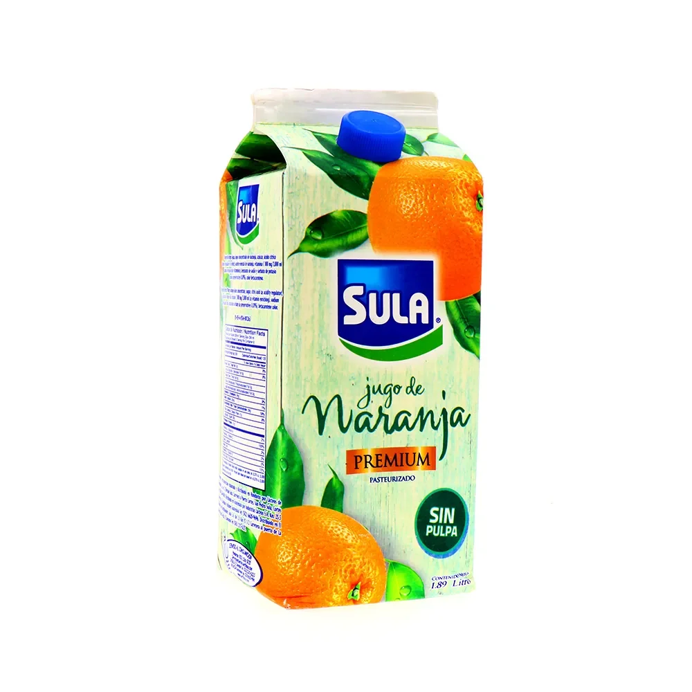 jugo de naranja premium sin pulpa 1.89 lts