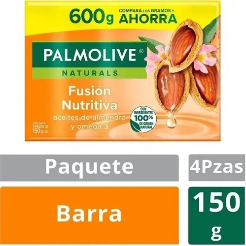 JABON PALMOLIVE NATURAL ALMENDRA Y OMEGA