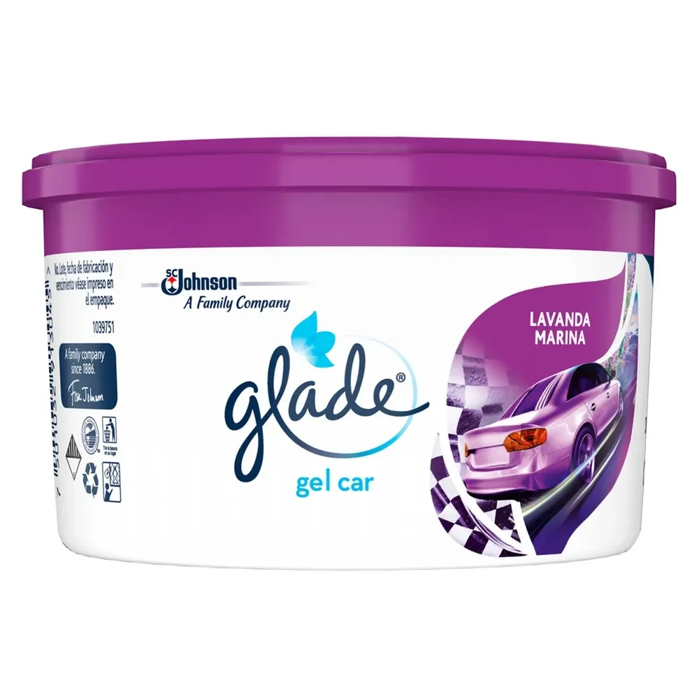 glade mini gel carro lavanda 70gr
