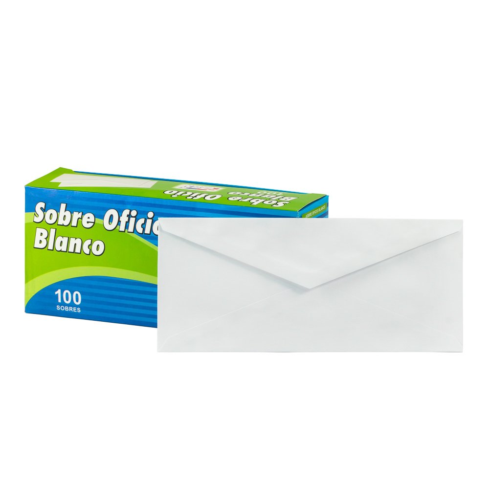 sobre blanco oficio unidad
