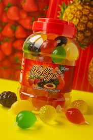GELATINAS FRUTAS GRANDES WALLYS JARRA  UNIDAD