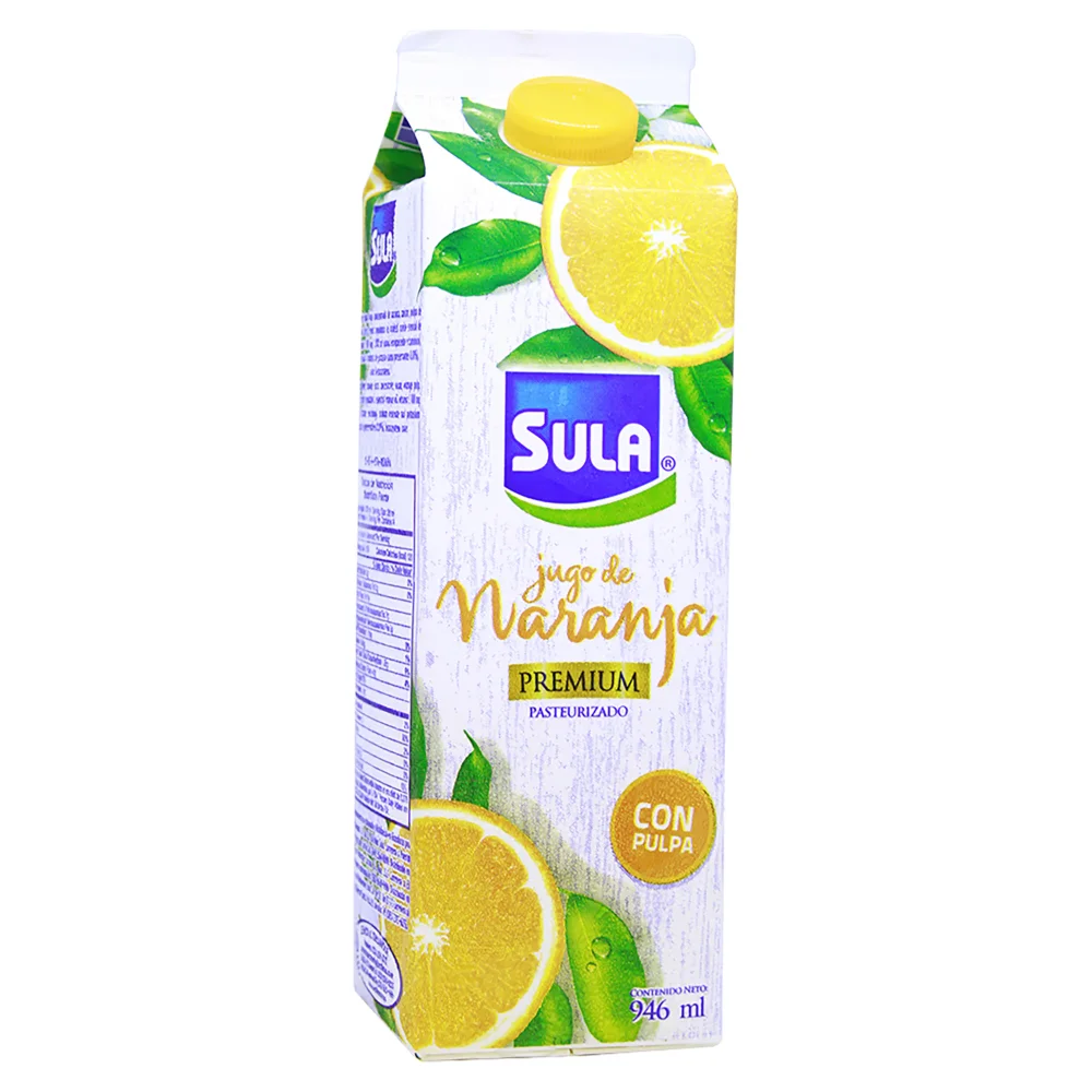 jugo de naranja premium con pulpa 946ml