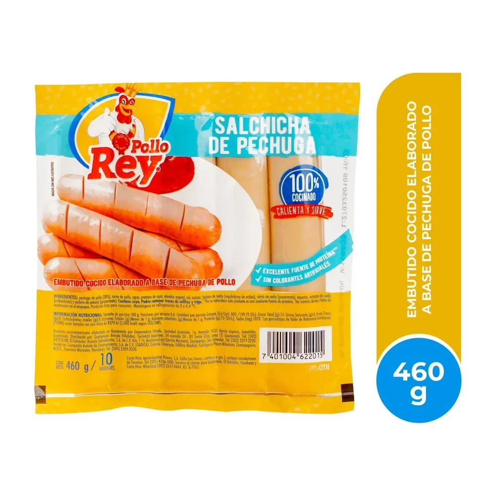 salchicha pechuga pollo rey 400g