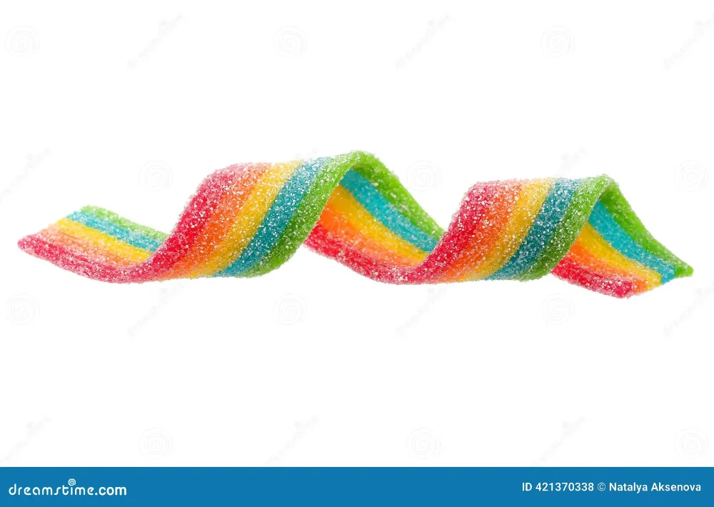 tiras de dulce rainbow