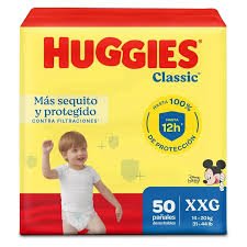 pañal huggies XXG paquete