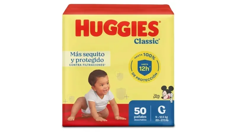 pañal huggies clasico G paquete