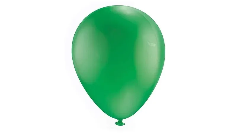 globo verde numero 9 x unidad