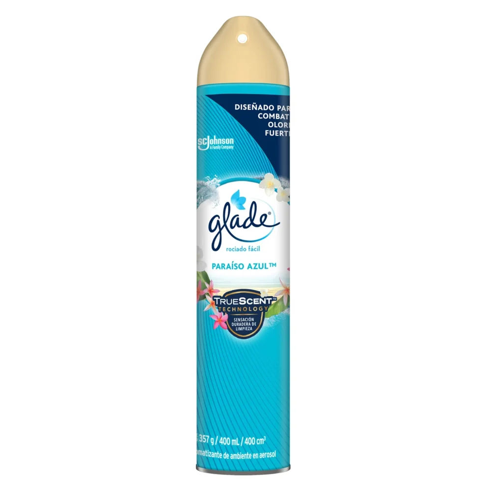 GLADE AEROSOL PARAISO AZUL, 400 ML