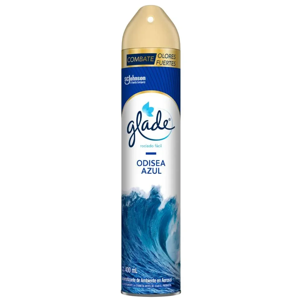 GLADE AEROSOL ODISEA AZUL, 400 ML