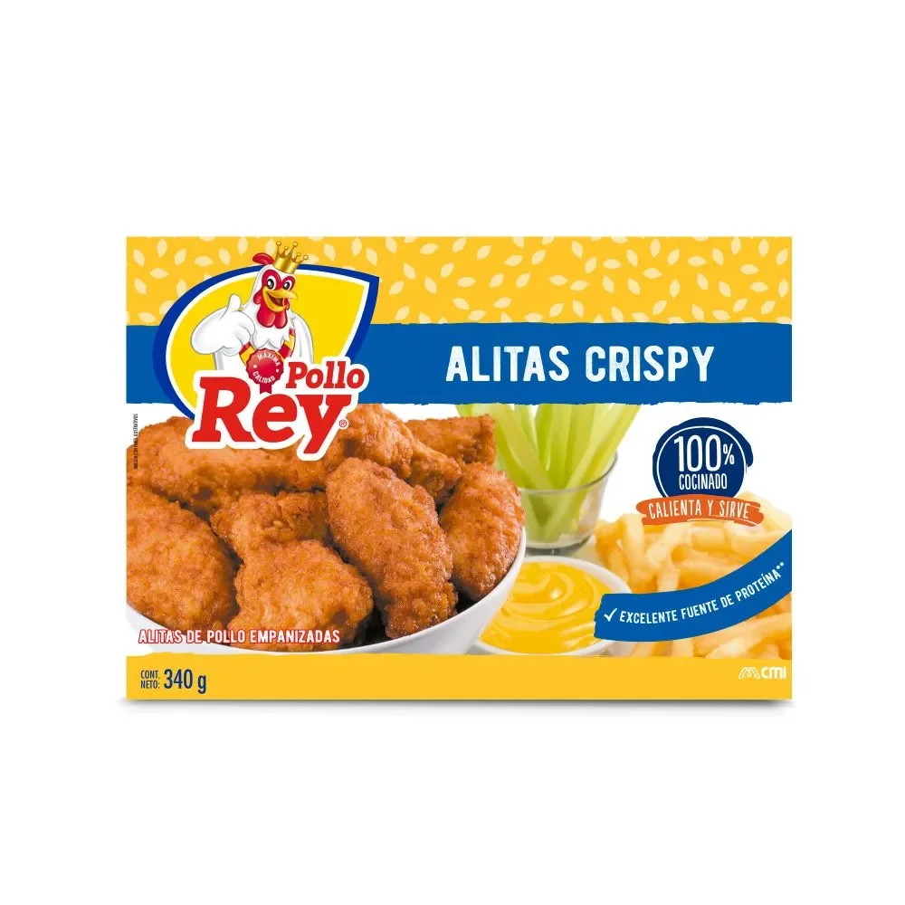 ALITAS CRISPY POLLO REY 340 G