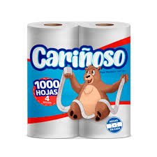 papel higienico cariñoso 4 rollos