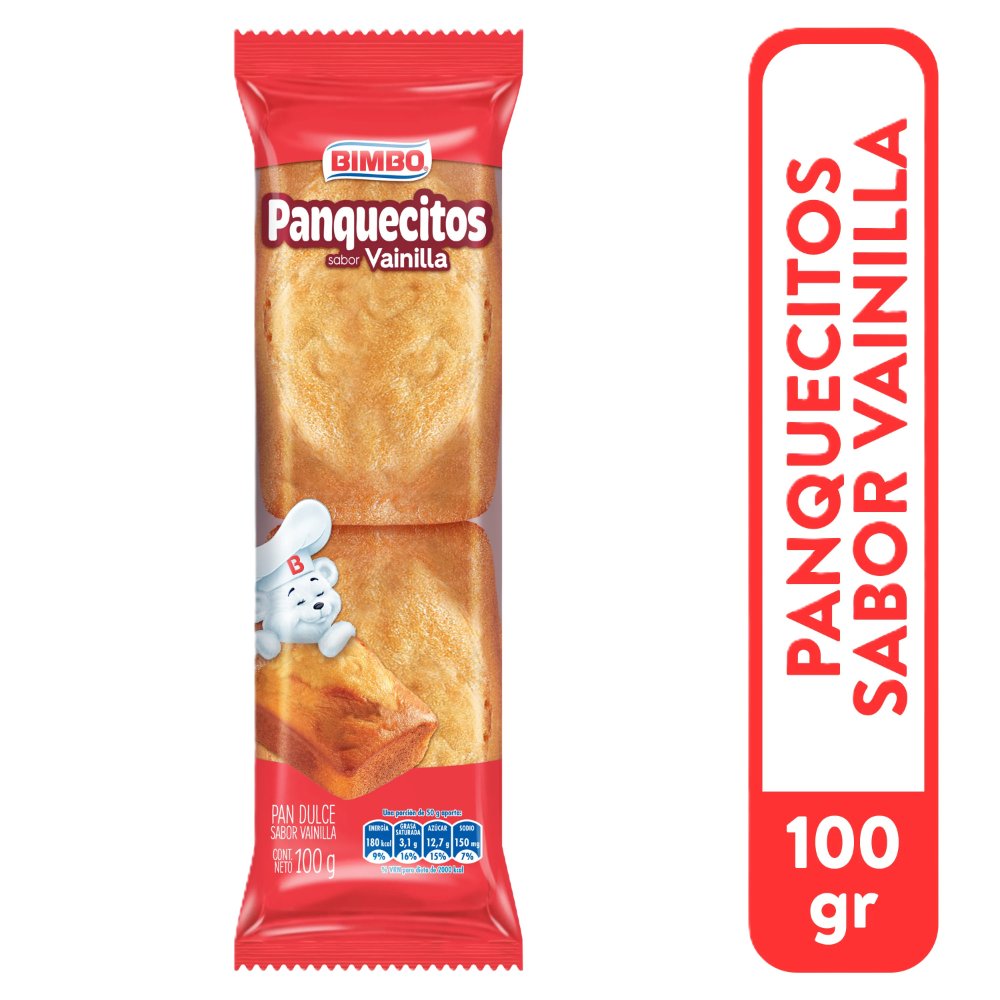PANQUECITO 2 UNIDADES POR EMPAQUE 100G BIMBO