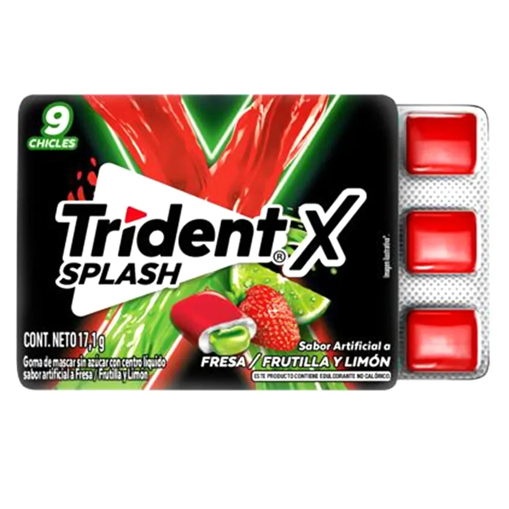 trident splash fresa limon