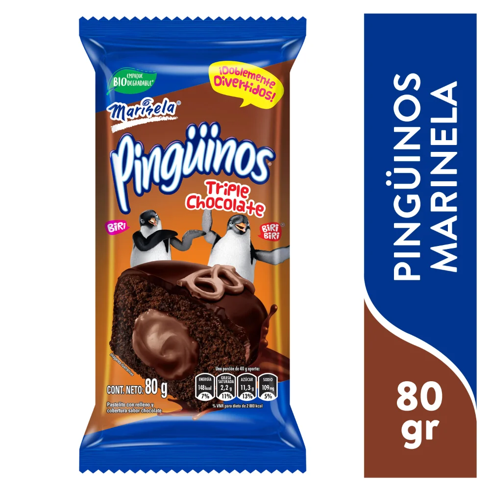 PINGUINOS TRIPLE CHOCOLATE 80G