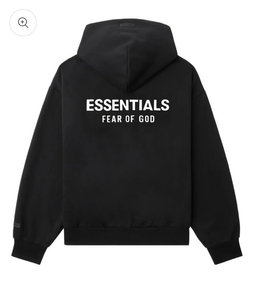 HOODIE ESSENTIALS ZIPPER SS25