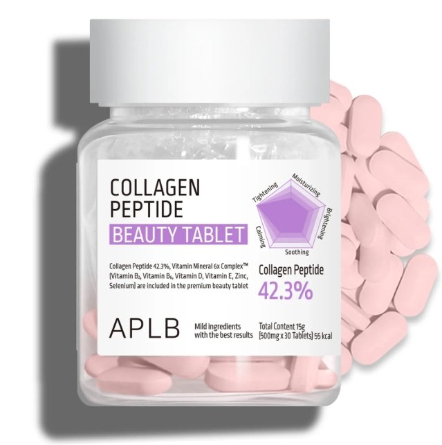 Tabletas de belleza con peptidos y colageno 500mg x 30Tab - APLB