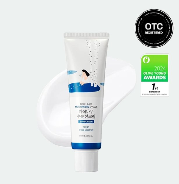 Crema solar hidratante de jugo de abedul 50ml - Round Lab