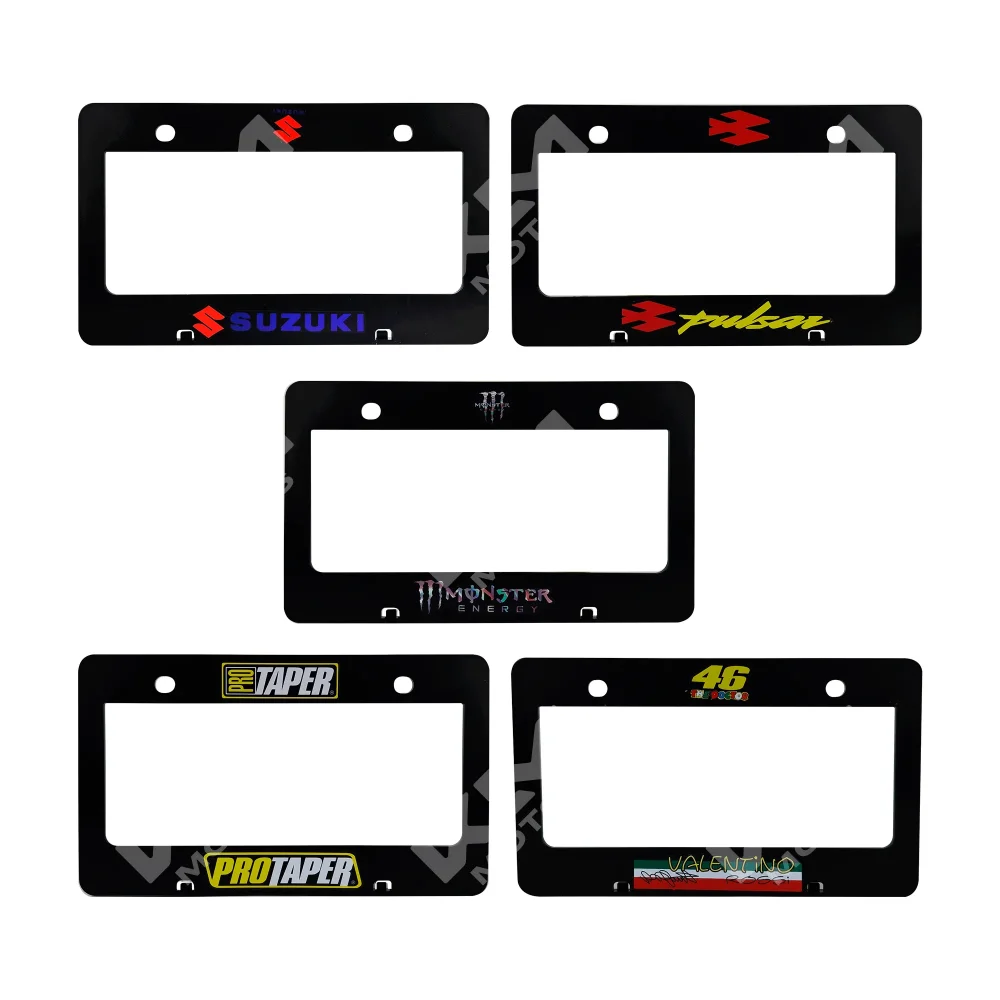 Porta placas varios modelos de plastico
