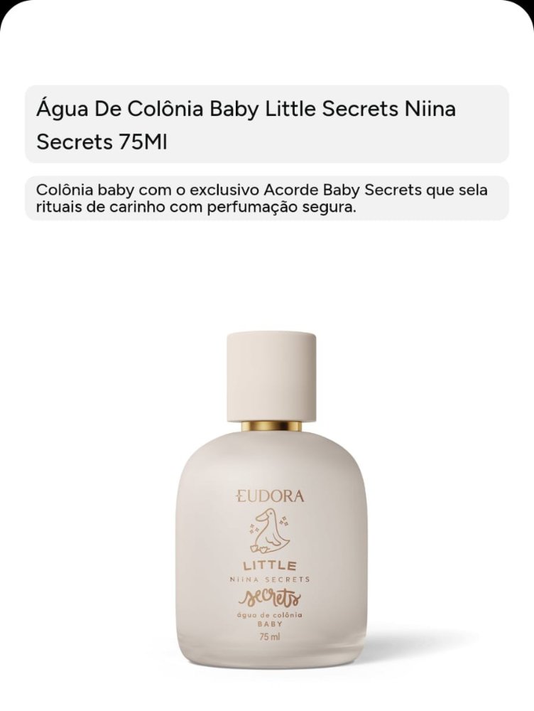 Água de Colônia Little Baby