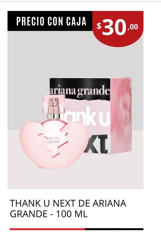 Thanks you next ROSADO con caja