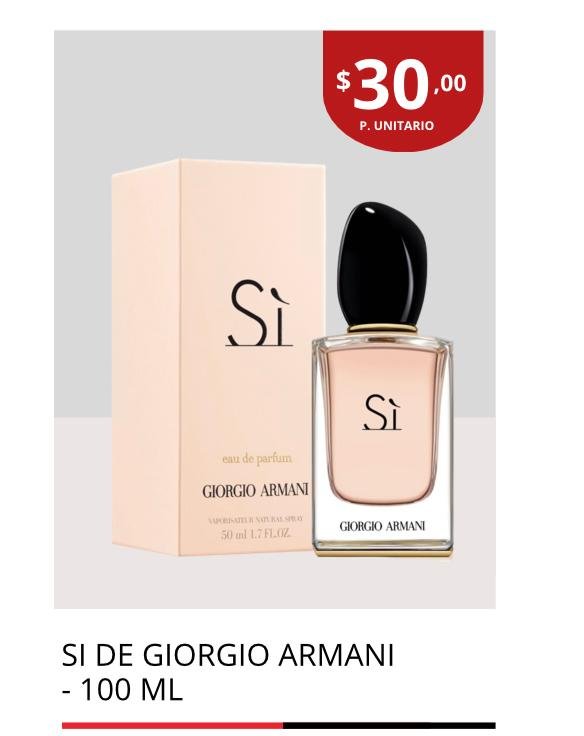 Si armani CON CAJA