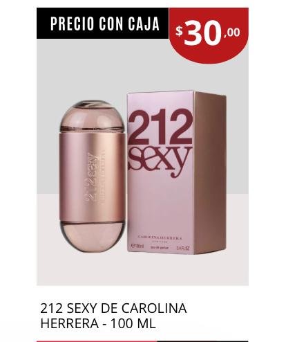 212 sexy con caja