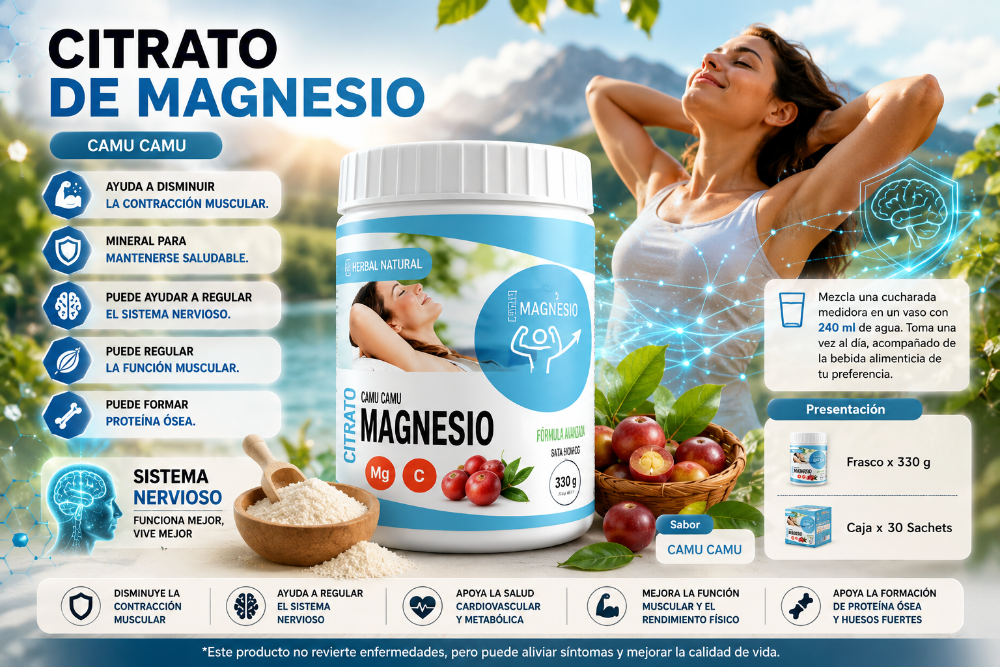 CITRATO DE MAGNESIO CON CAMU CAMU