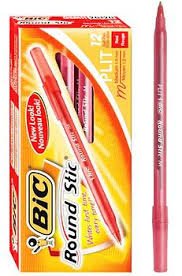 Boligrafo Bic Round Stick Rojo