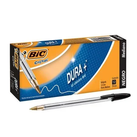 Boligrafo Bic Clasico Cristal Negro