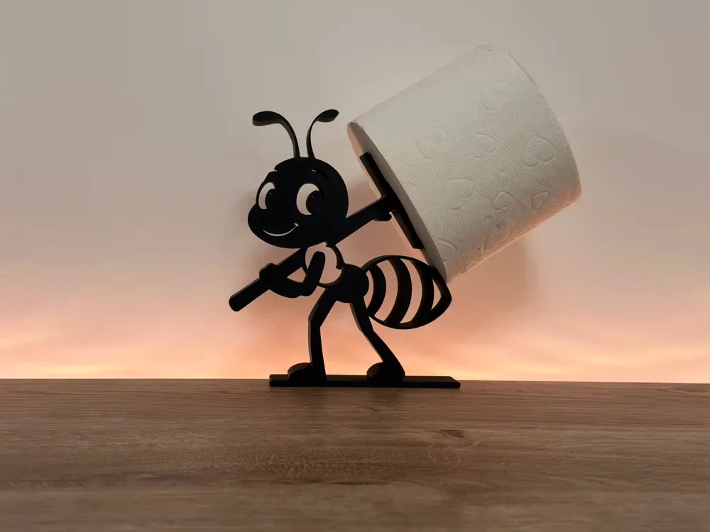 Suporte de Papel Higiênico / Papel Higiênico - Formiga