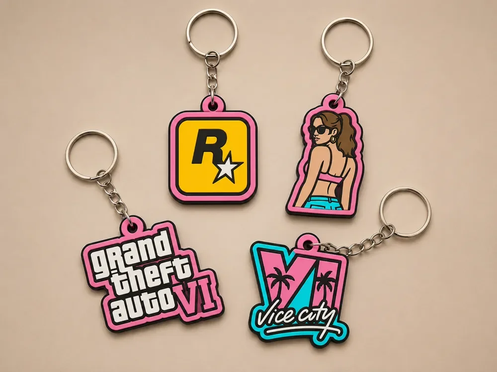 Pacote 1 da Coleção de Chaveiros GTA VI