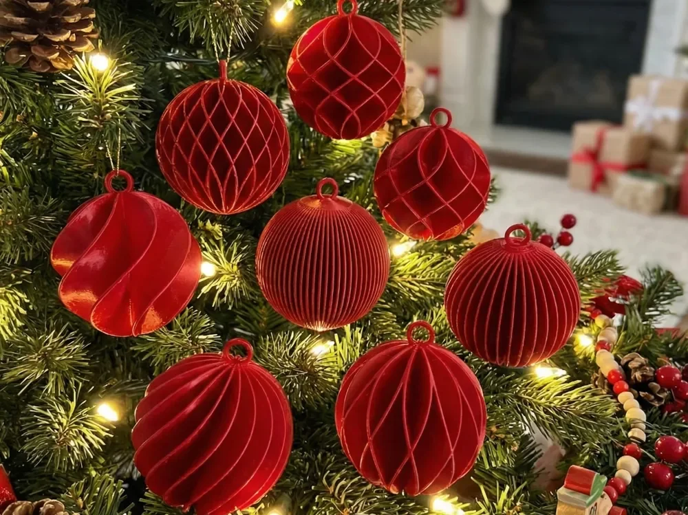 Enfeites de Natal modernos - decoração de enfeites