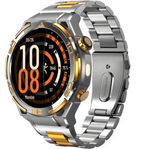 SMARTWATCH BLACKVIEW METAL PLATEADO CON DORADO W90PRO