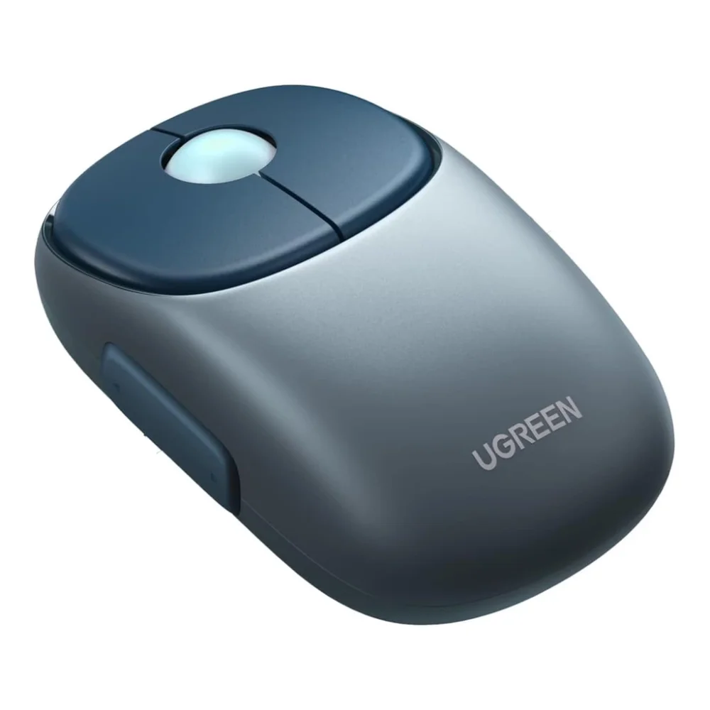 MOUSE UGREEN 2.4GHZ Y BLUETOTH RECARGABLE AZUL