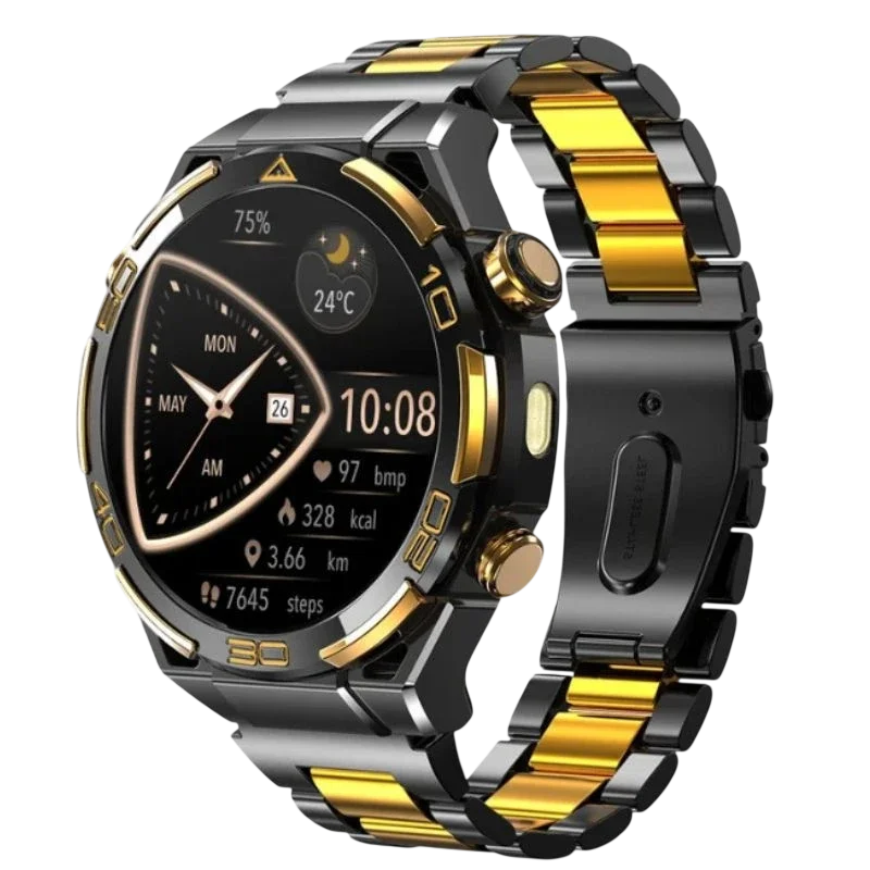 SMARTWATCH BLACKVIEW METAL NEGRO CON DORADO W90PRO