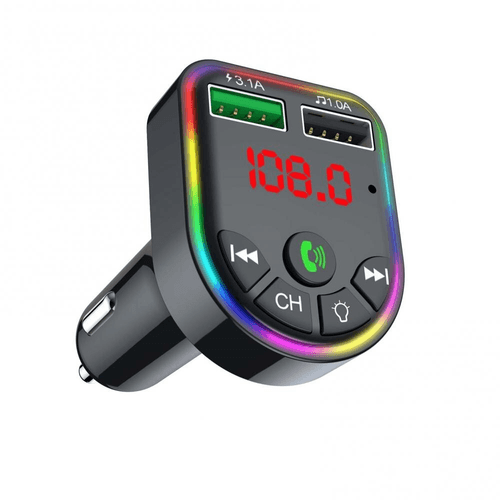 MODULADOR BLUETOOTH PARA RADIO CON CARGADOR DE CELULAR PARA AUTO HV-FM811BT