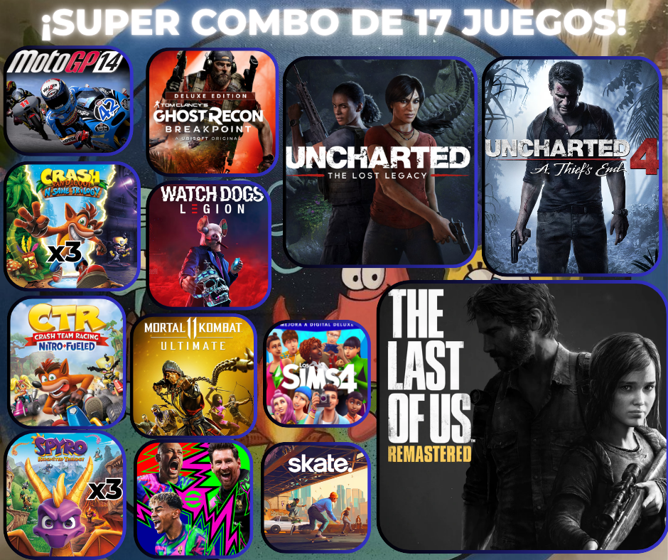 SUPER COMBO DE 17 JUEGOS