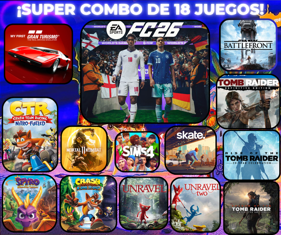 MEGA COMBO ECONO DE FC26 y 18 mas