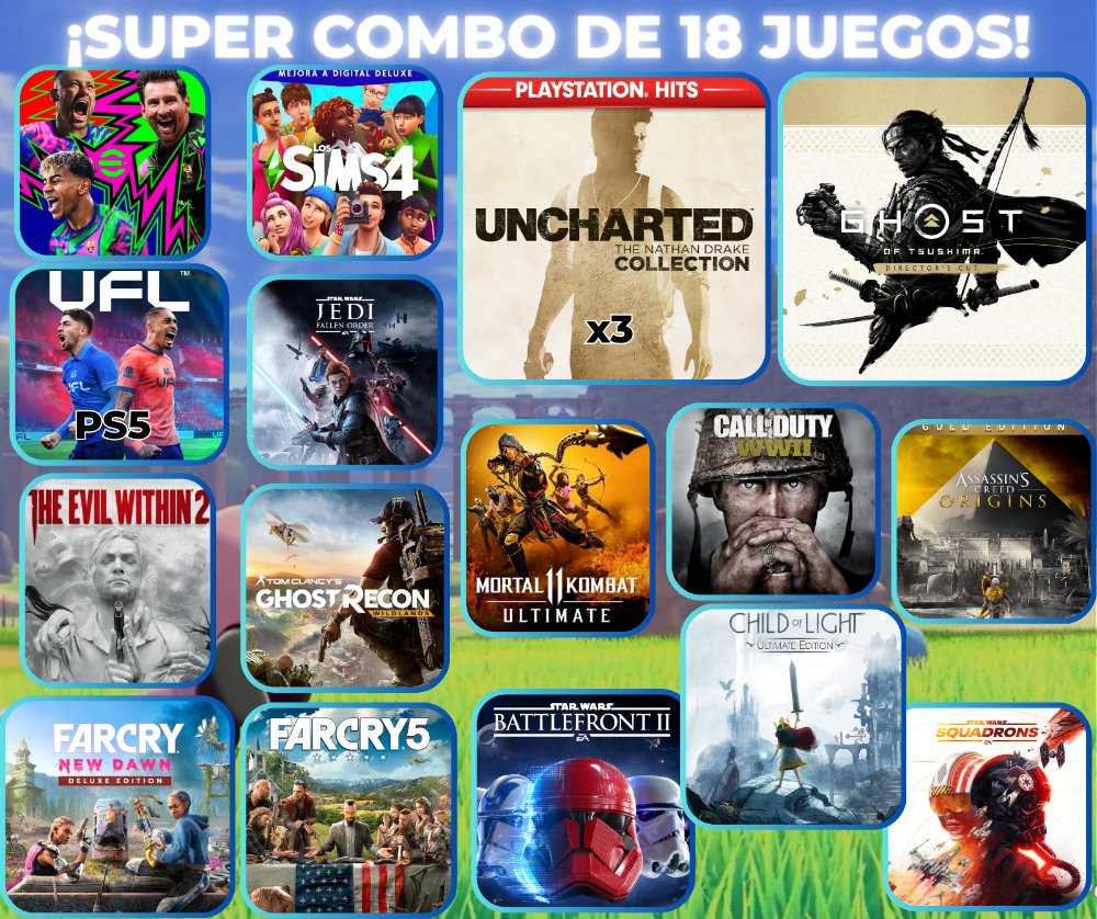SUPER COMBO TUSHIMA 18 JUEGOS