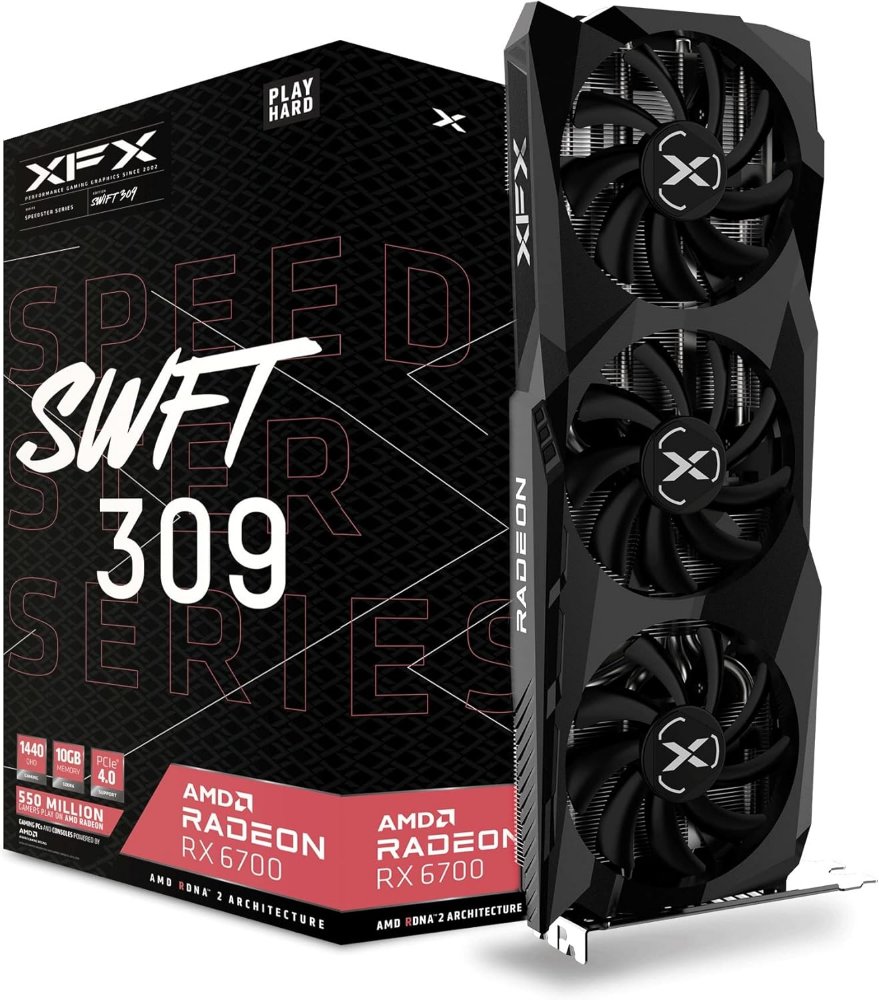 TARJETA GRAFICA XFX RX 6700 DE 10GB