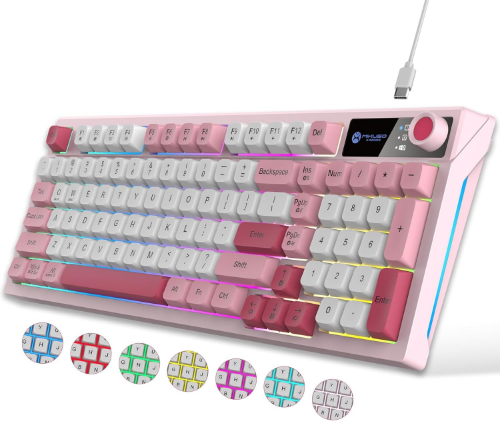 TECLADO GAMER COLOR ROSA MIMUSO