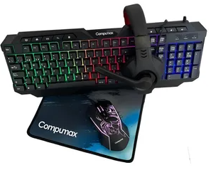 COMBO COMPUMAX ECLADO MOUSE DIADEMA MOUSEPAD