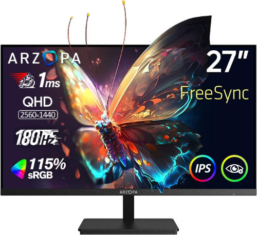 MONITOR DE 27 PULGADAS 2K 180HZ 1MS DE REPUESTA